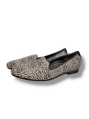 Vionic Willa Ballet Flats Zebra Print Calf Hair Size 7.5